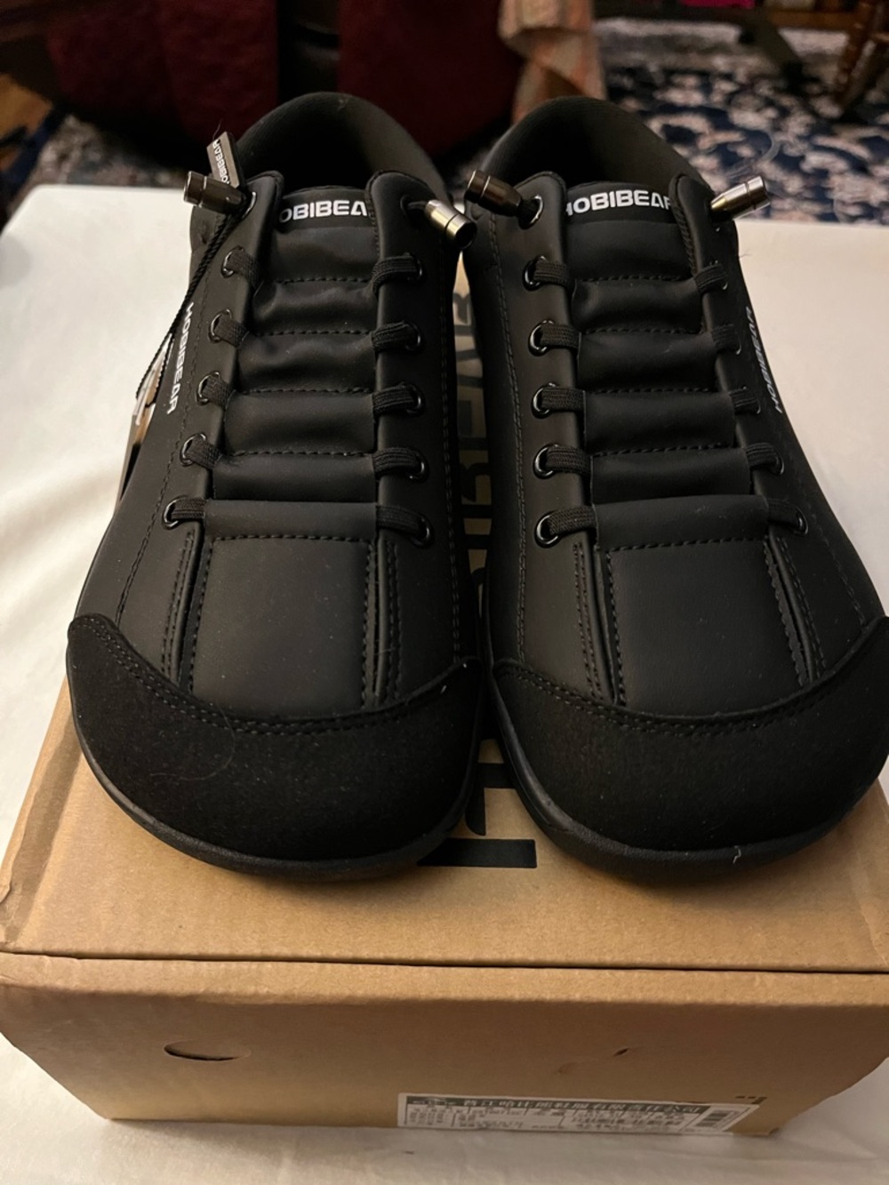 Obibeaq Black Women's Casual Sneakers